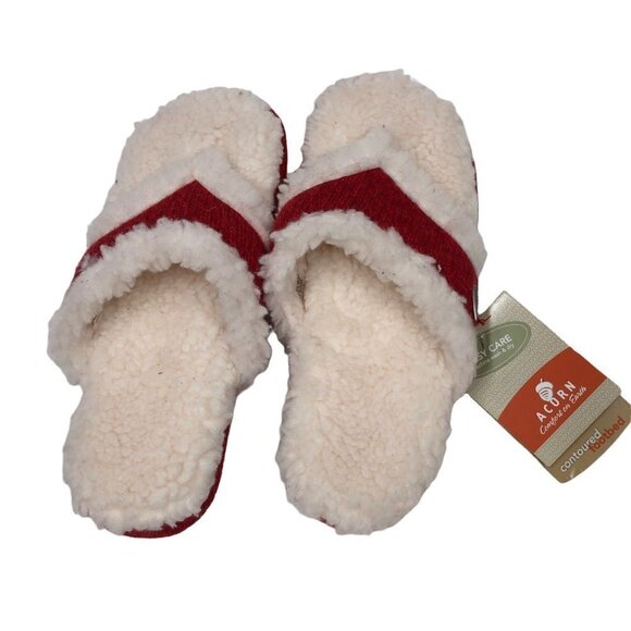 ACORN‎ WOMEN  THONG RAGG WOOL SLIPPERS  SIZE SM - Picture 1 of 8